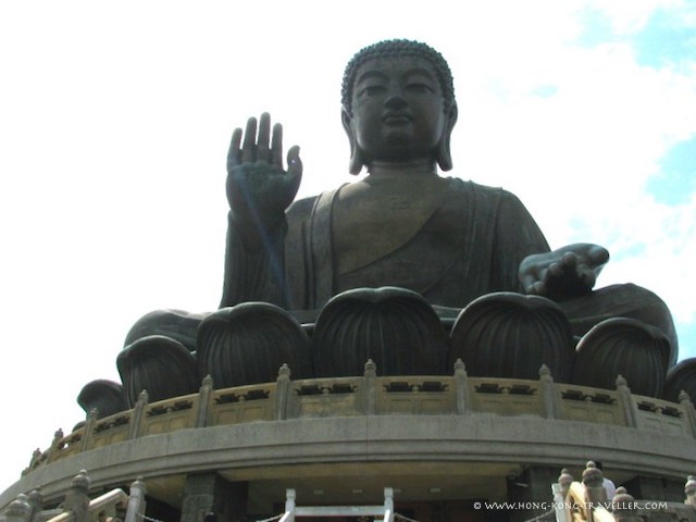 Big Buddha Sits On a Wreath of Lotus Leaves Big Buddha Sits On a Wreath of Lotus Leaves