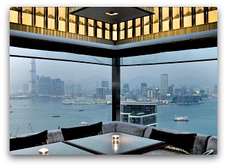 Harbour views from Cafe Gray Bar at the Upper House Harbour views from Cafe Gray Bar at the Upper House