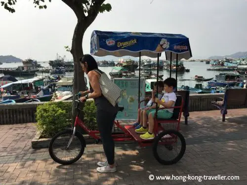 Rent a bicycle or tricycle to cruise around the island Rent a bicycle or tricycle to cruise around the island