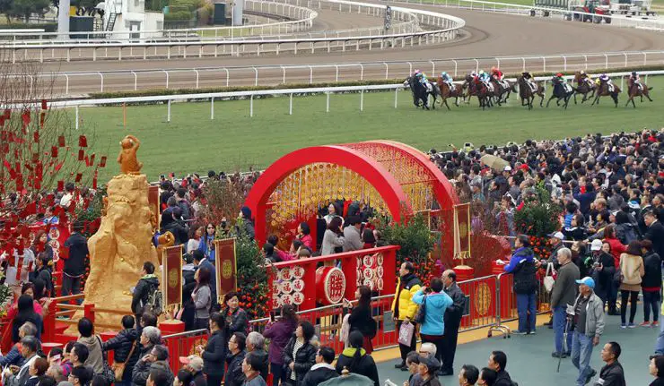 The Hong Kong Chinese New Year Horse Race Meeting at Sha Tin The Hong Kong Chinese New Year Horse Race Meeting at Sha Tin