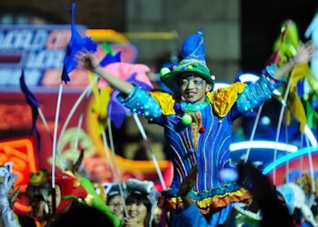 Acrobats and performers at Chinese New Year Night Parade Acrobats and performers at Chinese New Year Night Parade