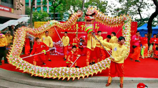 Hong Kong Chinese New Year Dragon Dance Hong Kong Chinese New Year Dragon Dance