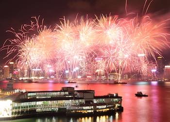 Fireworks views from Marco Polo Hong Kong Fireworks views from Marco Polo Hong Kong