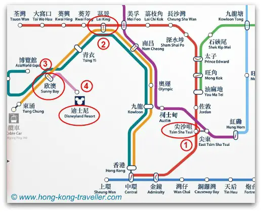 From Central, Tsim Sha Tsui to Hong Kong Disneyland From Central, Tsim Sha Tsui to Hong Kong Disneyland