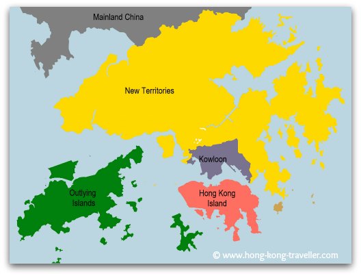 Geography of Hong Kong Main Areas: Hong Kong Island, Kowloon, New Territories and Outlying Islands Geography of Hong Kong Main Areas: Hong Kong Island, Kowloon, New Territories and Outlying Islands