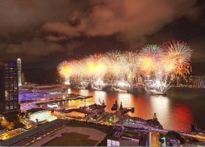 Fantastic fireworks views from Gloucester Hotel Fantastic fireworks views from Gloucester Hotel