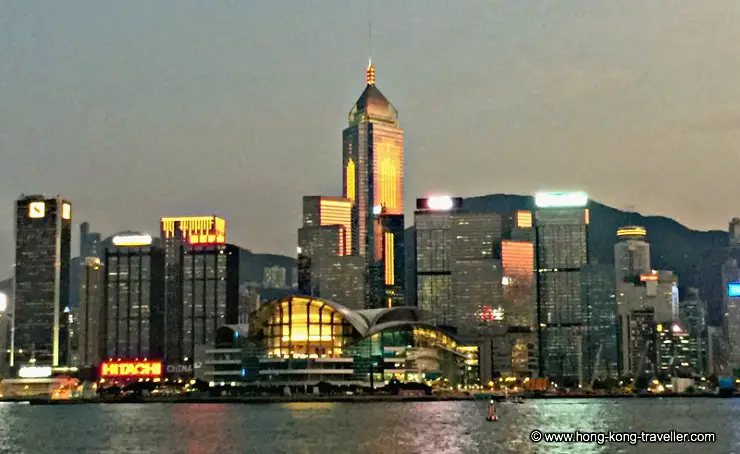 Hong Kong Convention Center at Sunset Hong Kong Convention Center at Sunset