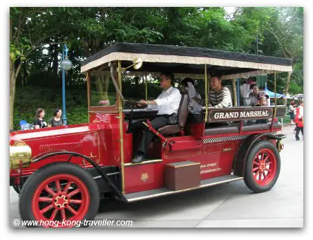 Main Street Vehicles at Hong Kong Disneyland Main Street Vehicles at Hong Kong Disneyland