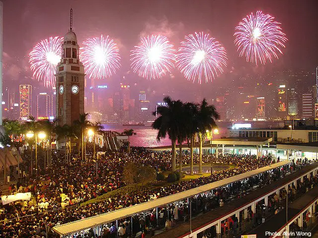 Hong Kong Fireworks views from Clocktower Hong Kong Fireworks views from Clocktower