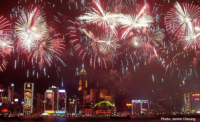 Hong Kong Fireworks over Victoria Harbour Hong Kong Fireworks over Victoria Harbour
