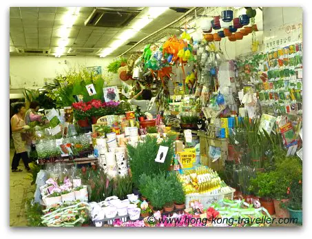 Hong Kong Flower Market Stands Hong Kong Flower Market Stands