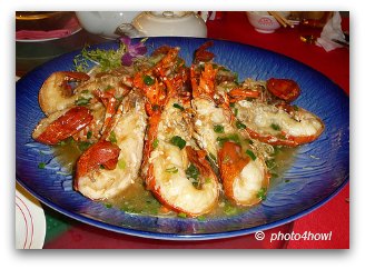 Sauteed Lobster in garlic and scallion sauce Sauteed Lobster in garlic and scallion sauce