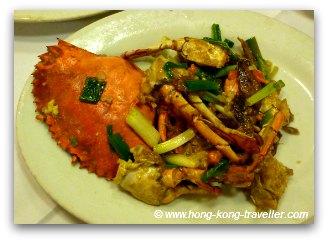 Stir Fried Crab, another seafood staple in Hong Kong Stir Fried Crab, another seafood staple in Hong Kong