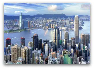 Victoria Harbour from the Peak View of Victoria Harbour from the Peak