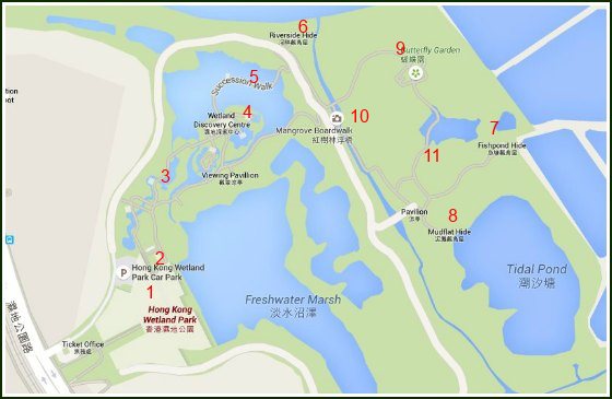 Hong Kong Wetland Park Map Hong Kong Wetland Park Map
