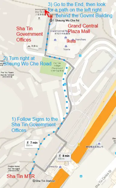 How To Get to the Ten Thousand Buddhas Map and Directions How To Get to the Ten Thousand Buddhas Map and Directions