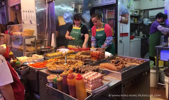Ladies Market Hong Kong - food stalls Ladies Market Hong Kong - food stalls