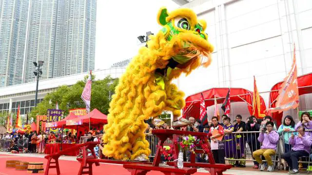 Hong Kong Chinese New Year Lion Dance Hong Kong Chinese New Year Lion Dance