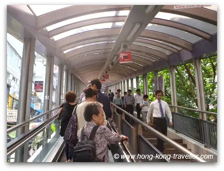 Midlevels escalator in the afternoon Midlevels Escalator in the afternoon