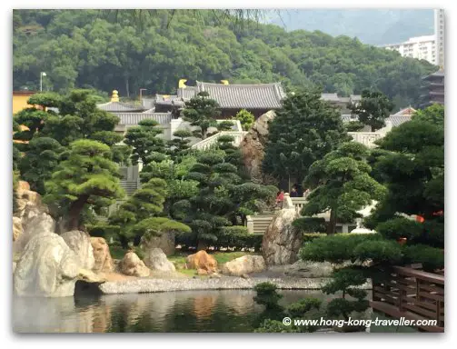 Nan Lian Garden and the Chi Lin Nunnery in the Background To the Chi Lin Nunnery from Nan Lian Garden