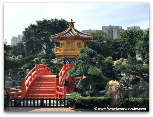 Nan Lian Garden Pavillion and Red Bridge Nan Lian Garden Pavillion and Red Bridge