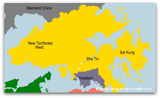 Hong Kong New Territories Area Map Hong Kong New Territories Area Map