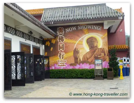 Walking with Buddha at Ngong Ping Village Walking with Buddha at Ngong Ping Village