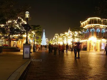 Disney Christmas Time at night Disney Christmas Time at night