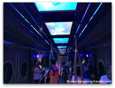 Riding the Ocean Express Tram Riding the Ocean Express Tram