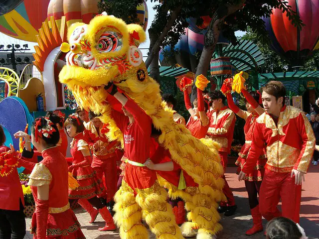 Chinese New Year Lion Dances at Ocean Park Chinese New Year Lion Dances at Ocean Park