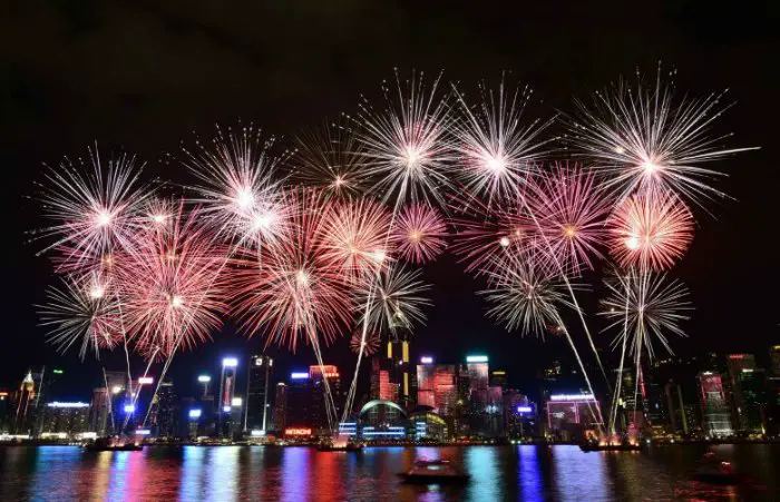National Day Fireworks on October 1st National Day Fireworks on October 1st