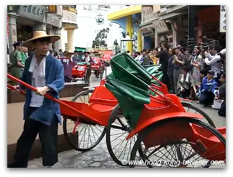 Rickshaws at Old Hong Kong Rickshaws at Old Hong Kong
