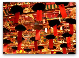 Incese Coils at Man Mo Temple Incese Coils at Man Mo Temple